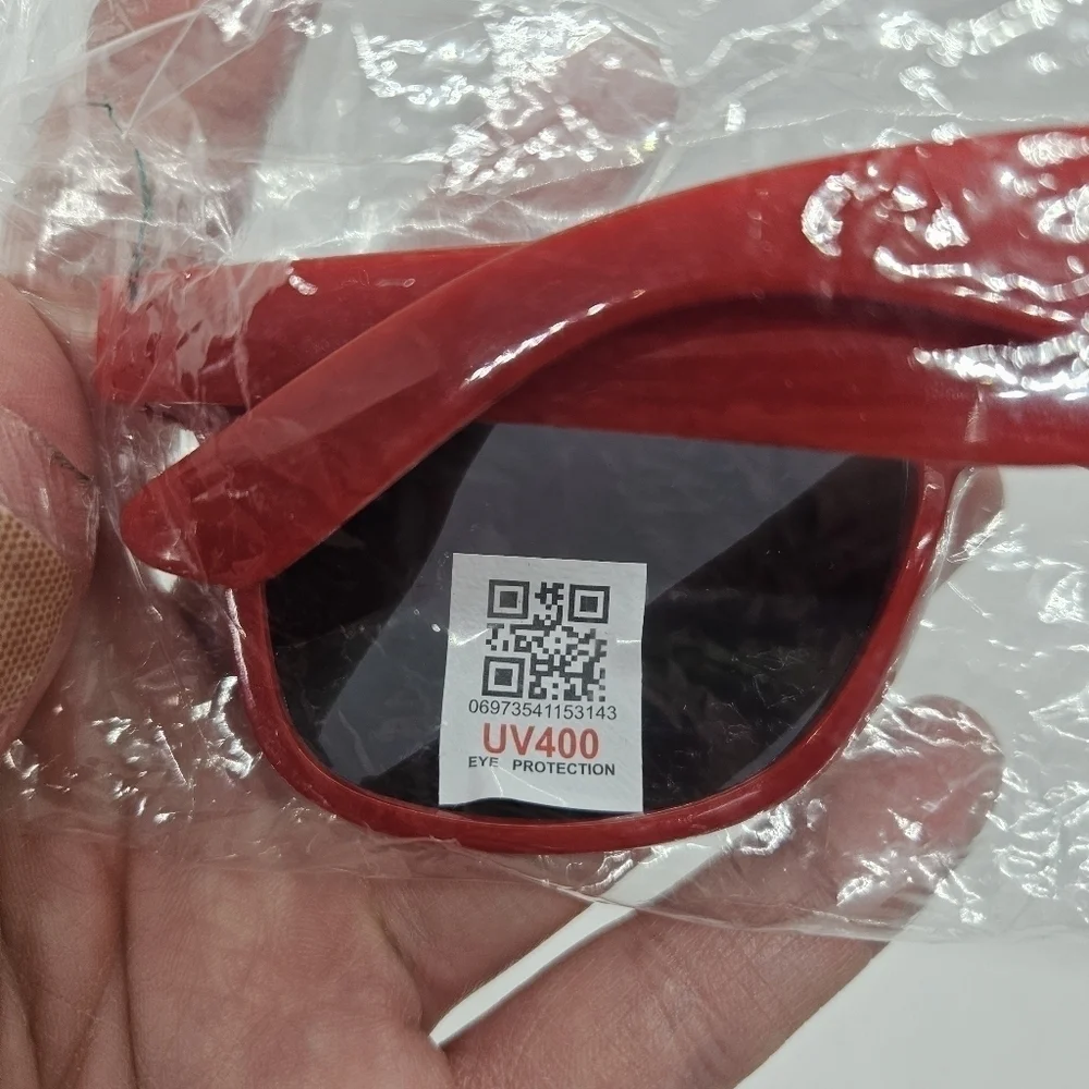 brand new red Transformers One plastic frame sunglasses